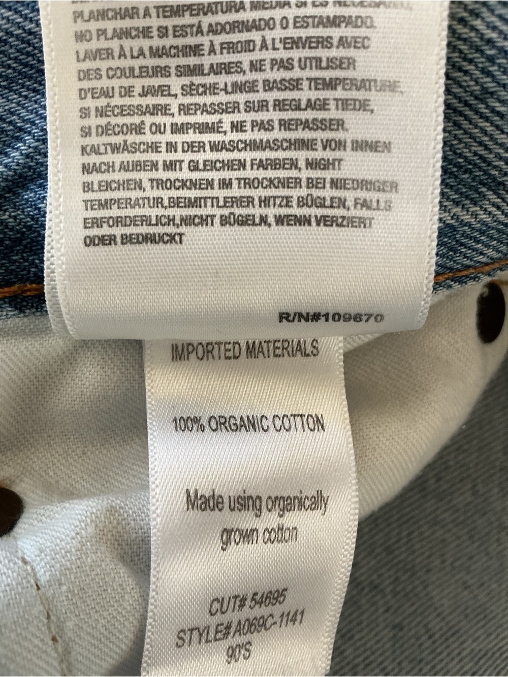 Agolde Women’s 90s Jeans 26 High Rise Distressed Organic Cotton L Wash - Picture 6 of 14